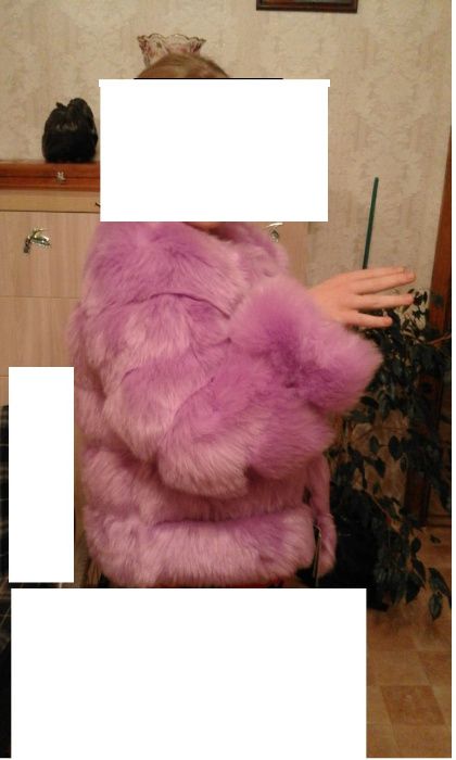Шубы цветные искусственные