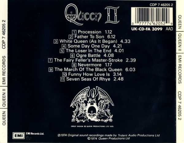 CD Queen - Queen II 1974