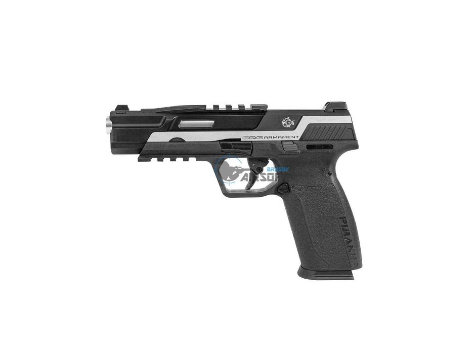 Replica pistol GTP9 Piranha TR Silver GBB G&G