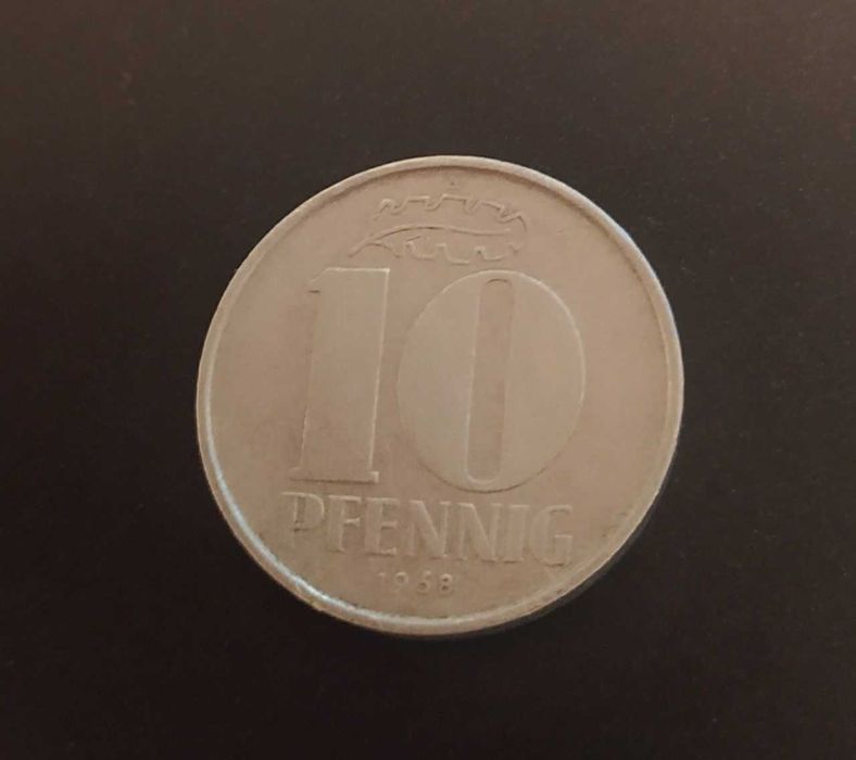 10 пфеннигов Германия 1968