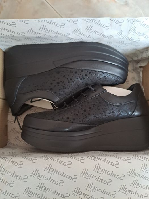 Черни обувки-естествена кожа