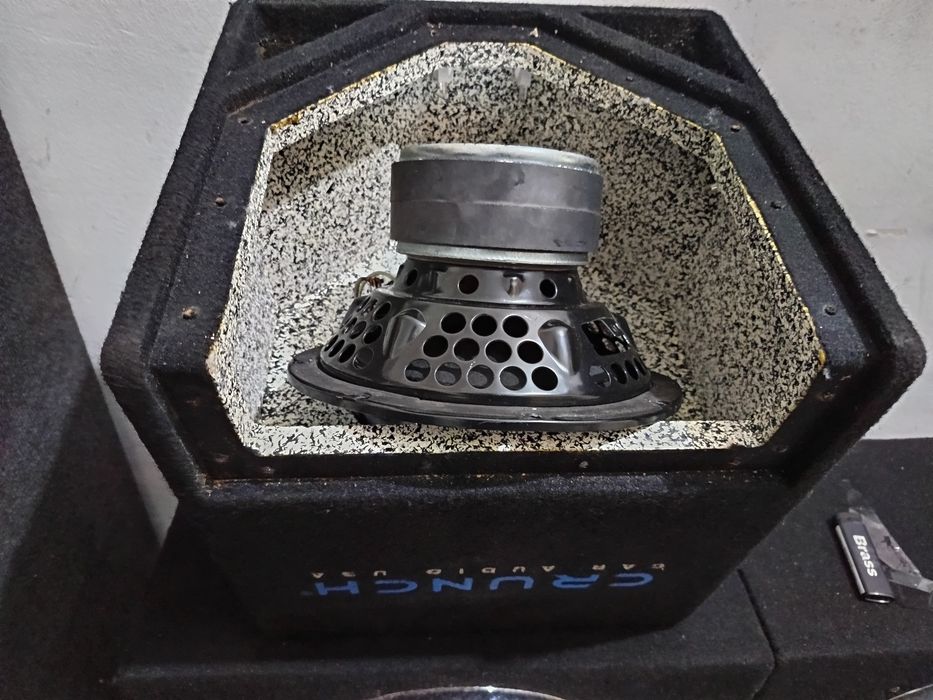Subwoofer auto Jensen Crunch 10 inch tub de bass bandpass audio masina pasiv