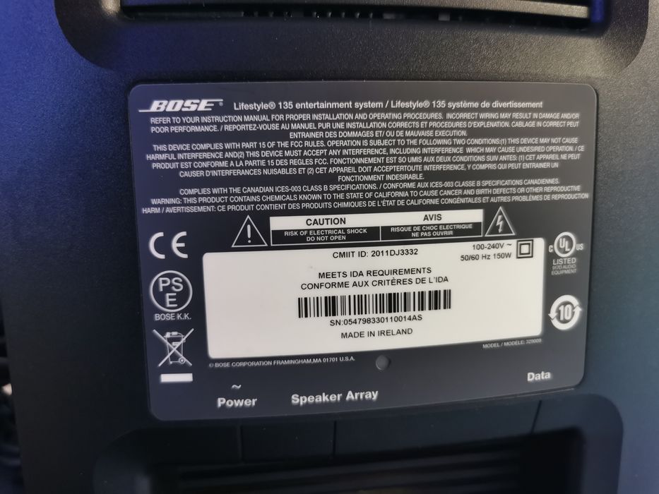 bose lifestyle 135 saundbar