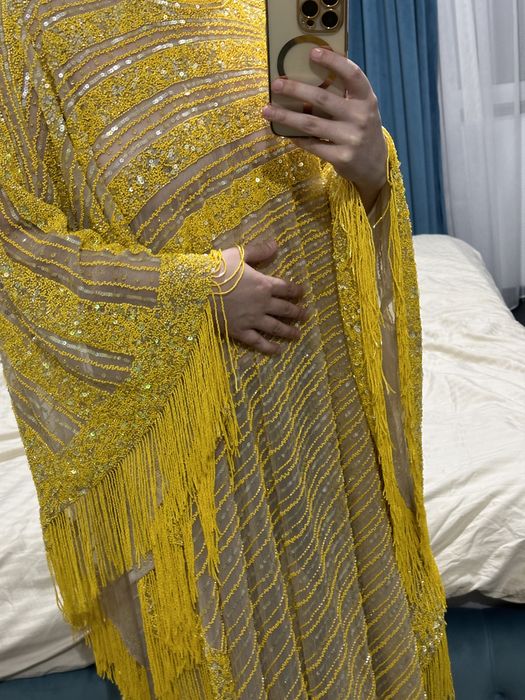 Capa lunga din margele