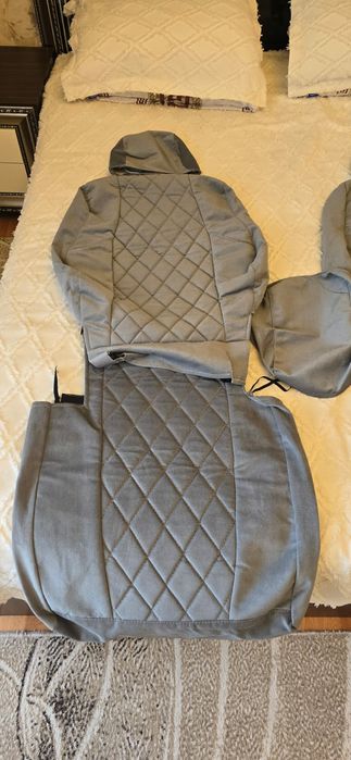 Серые чехлы на TLC PRADO 150