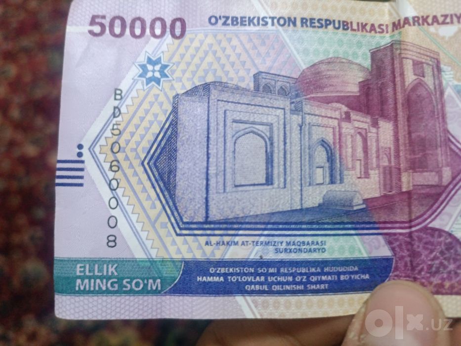 50 mintalik seria nomeri chiroli pul
