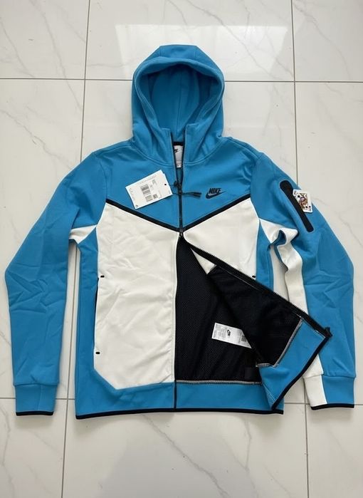 Trening Nike Tech Fleece Baby Blue Produs Premium Bumbac