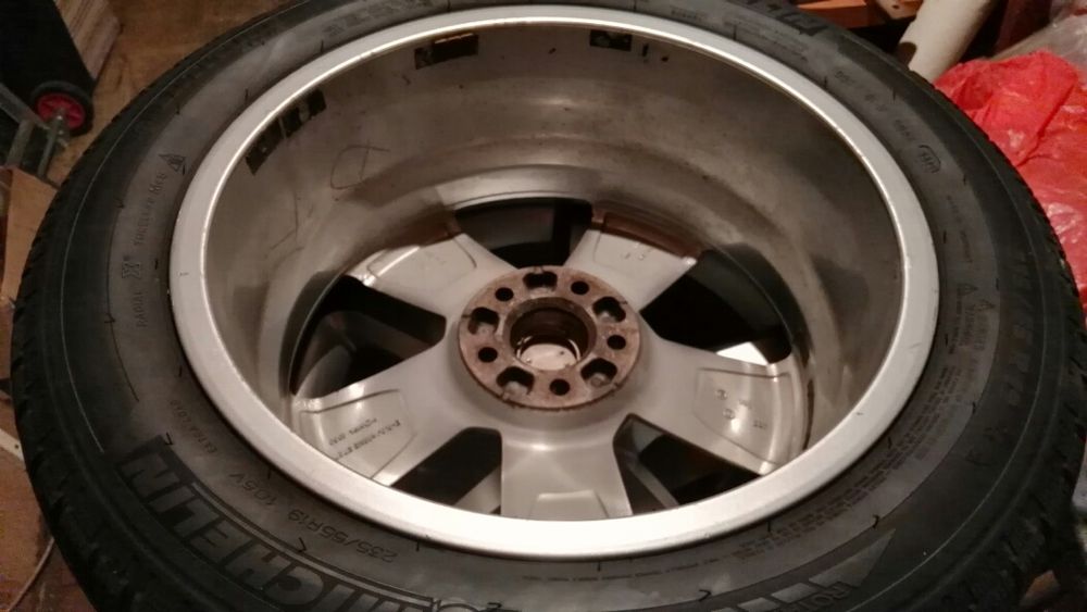 Set 4 roti R19, ORIGINALE ,5x112, AUDI, VW, , de iarna, jante+anvelope