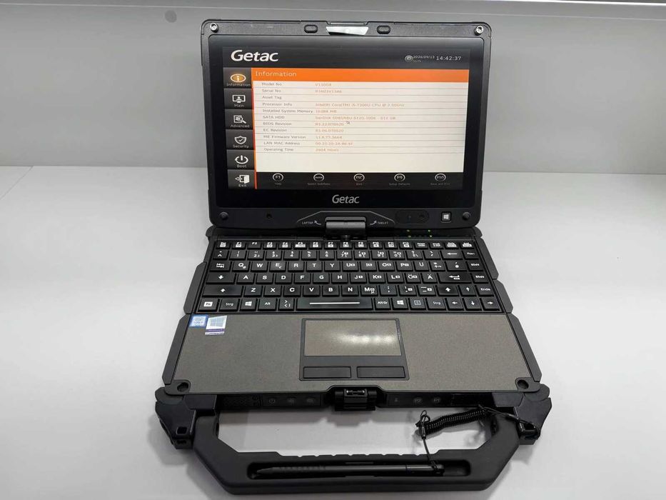 Laptop SH GETAC v110 g4 Fully Rugged i5-7200U SSD Diagnoza Auto