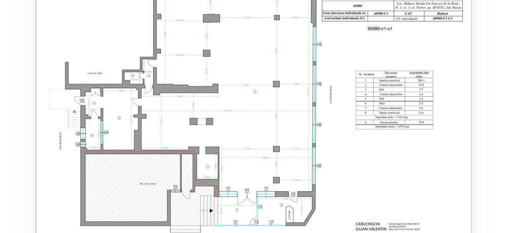 Inchirez spatiu comercial zona centrala 330 mp2