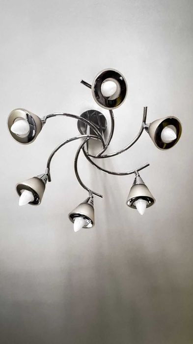 Продам люстру хром 6-рожков