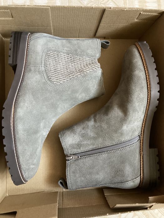 Ghete Botine piele intoarsa Lands’ End, NOI