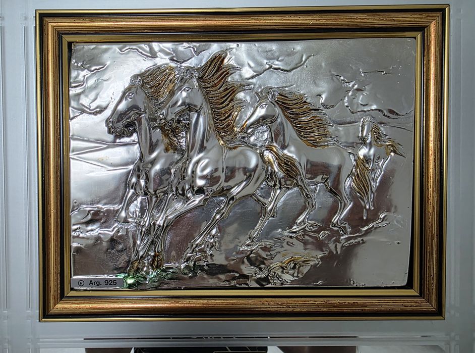 Картина лошади СЕРЕБРО