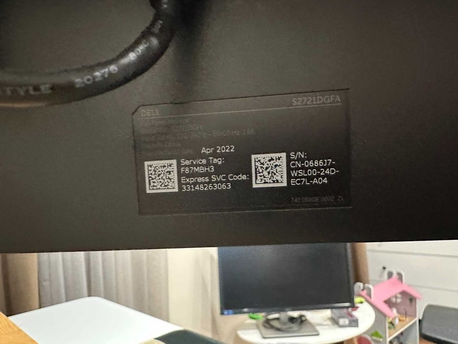 Монитор Dell Gaming LED Monitor S2721DGF, 27"