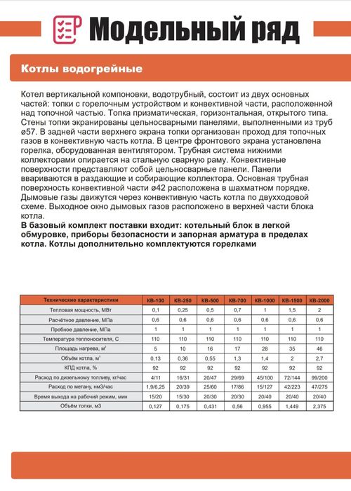 Котлы водогрейные газовые