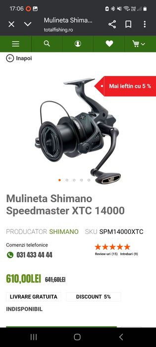Mulinete shimano speedmaster 14000 xtc/xsd