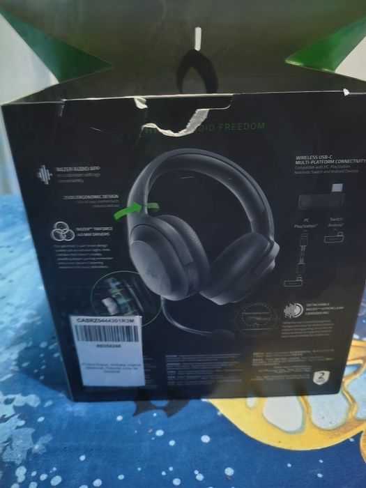 Casti Wireless Gaming Razer Barracuda X FullBox Negru