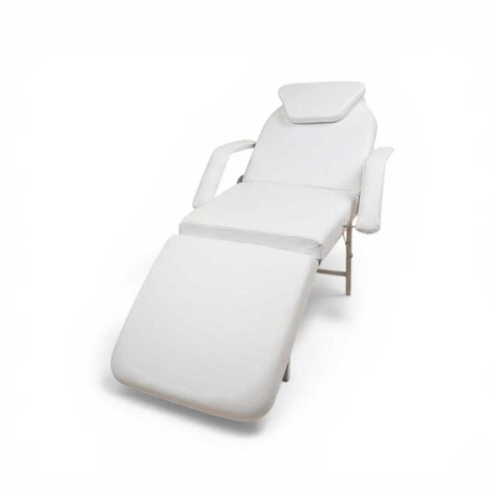 Pat Cosmetic Profesional Pliabil Alb 3 Secțiuni pentru Masaj, Reflexoterapie și Cosmetică – D9-2 Sandra