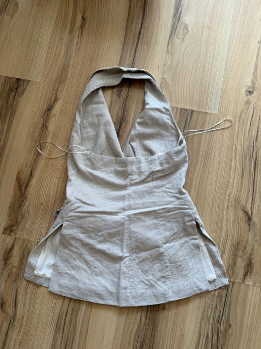 Дънков елек Zara, елек с гол гръб Zara