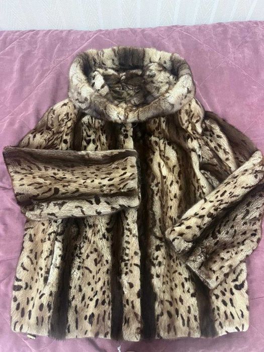 Шуба норковая с капюшоном