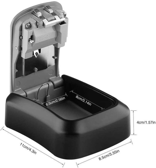 Cutie Metalica pentru Chei cu 4 Cifre Rezistenta la Intemperii Montaj