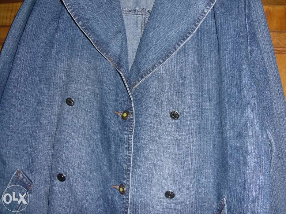 pardesiu din denim larg