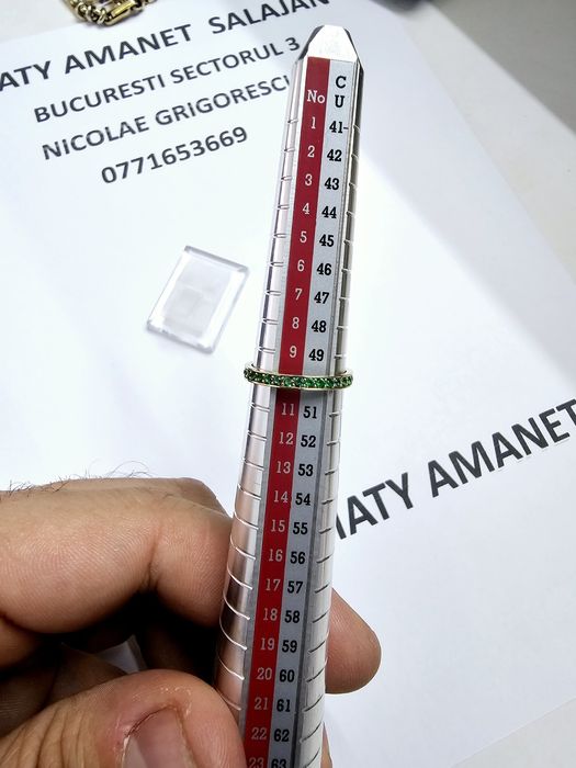Vand inel dama din aur 14 k 1.21 g cod 306