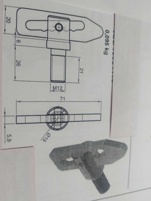 Inchizator oblon TIP  T.  CA 005