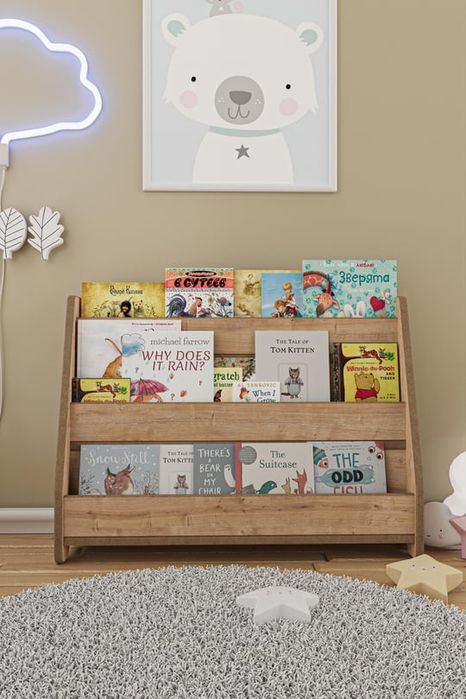 Етажерка за книги Монтесори 80см.