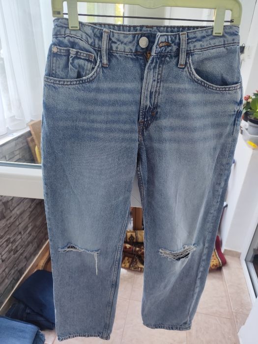 Blugi H&M - mărime 158 - talie ajustabila 76 cm maxim