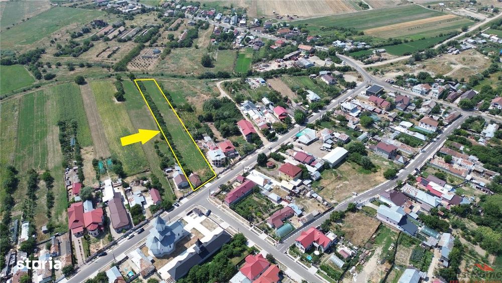 Teren  4.699mp sat Milcov de vanzare la sosea