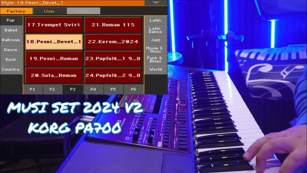 *Korg*Set* Style* Pa4/5X/300/600/700/800/900/1000 MUSI UPDATE