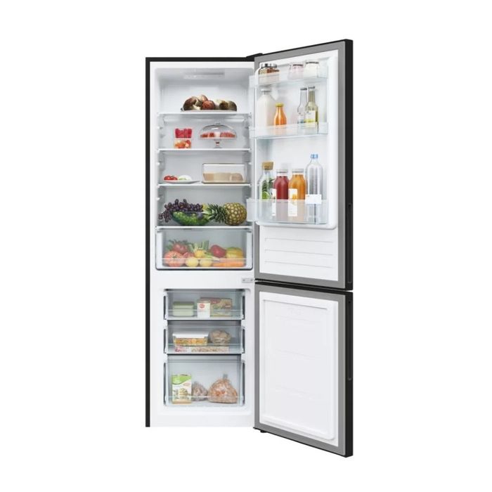 Combina frigorifica Candy CCT3L517EB, Low Frost, Inverter, Smart Content, H 176 cm, 260 l, Clasa E, Neagra