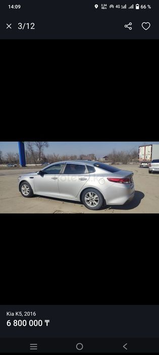 Kia K5 2016 машина