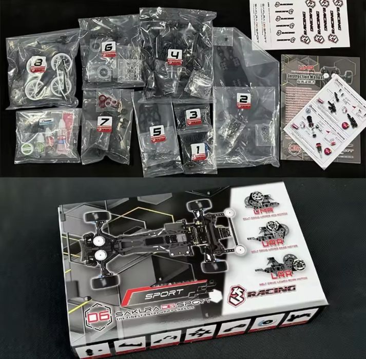 дрифт шаси 3Racing Sakura D6 Sport 1/10 RWD RC Drift Kit (Запечатано)