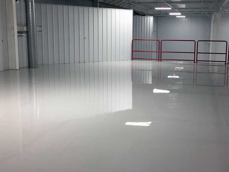 Полимерные наливные промышленные полы, шлифовка бетона