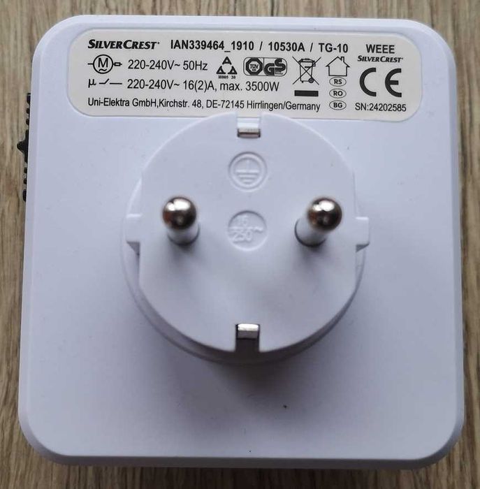 priza cu temporizare mecanica programabila SilverCrest