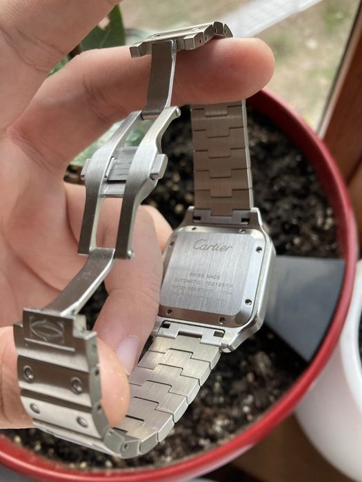 Cartier santos white dial