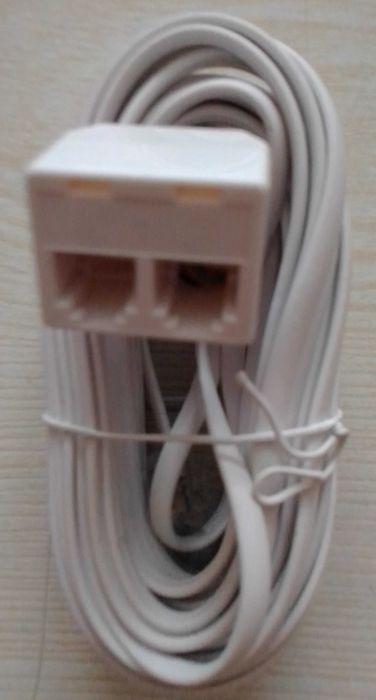 Удлинители телефонные, обжатые на концах коннекторами RJ-11 (6p4c).