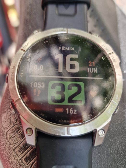 Garmin Fenix 7, 47mm, silver/graphite,  impecabil