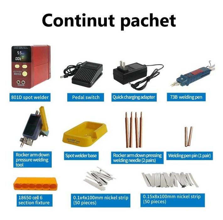 Aparat sudura in puncte acumulatori Glitter 801D 12KW supercondensator