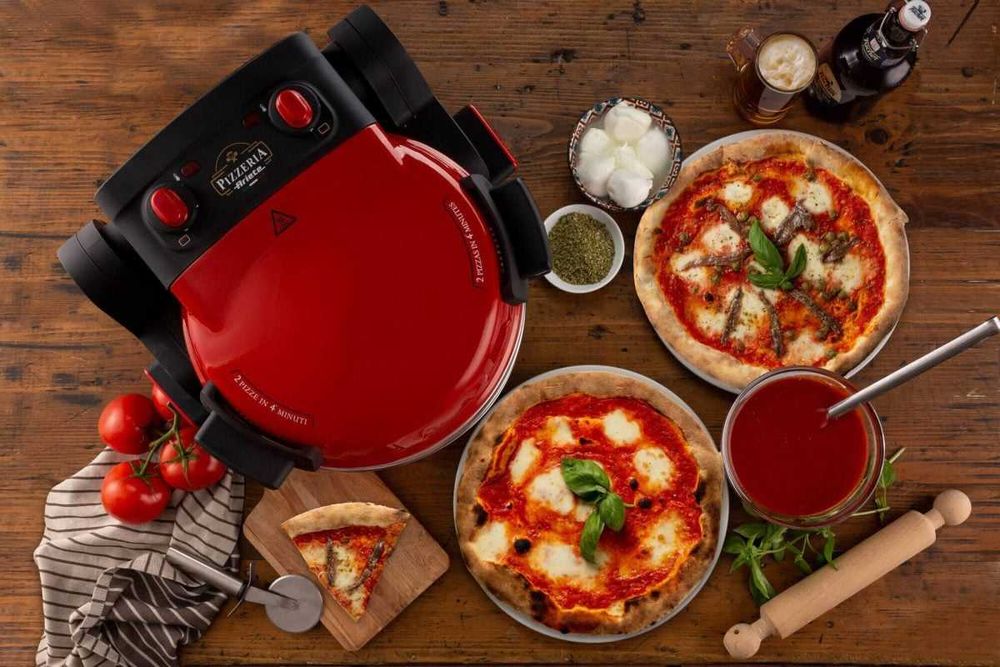 Двойна фурна за пица с каменни плочи Ariete Double Pizza Maker НОВА