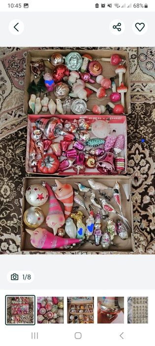 Ёлочные игрушки-стекло