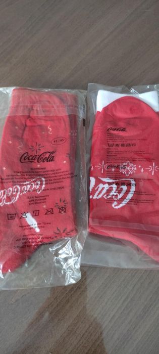 Чорапи " Кока-кола"* Чорапи " Дядо Коледа"* Нови* за Подарък за Коледа