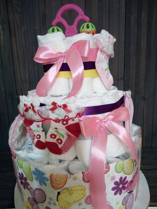 Торт из подгузников