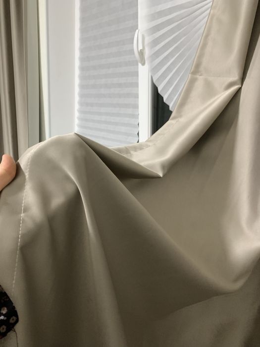 Блэкаут шторы и белый тюль перде