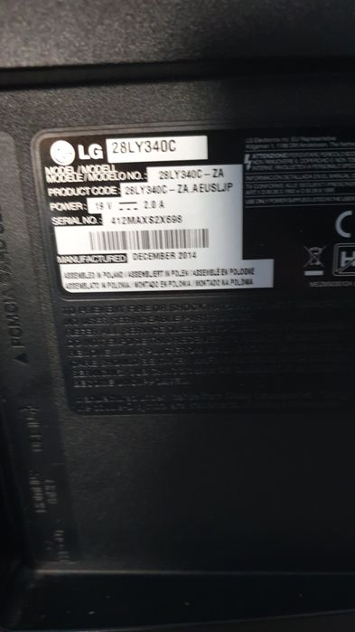 LG 28 инча телевизор 2014г.