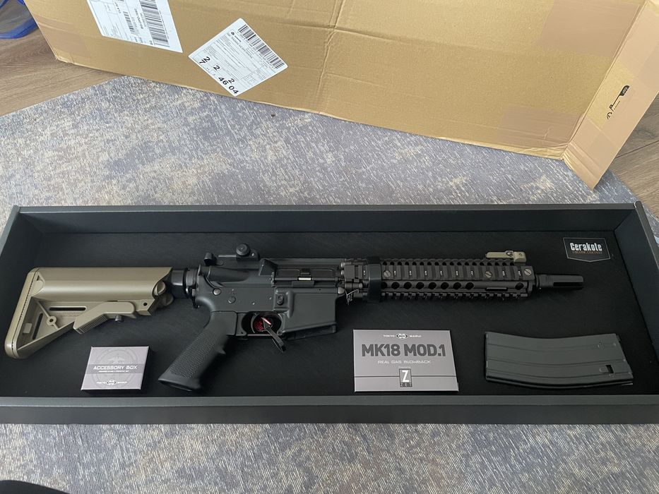 Airsoft реплика - Tokyo Marui MK18 Mod.1 (GBBR) – чисто нова