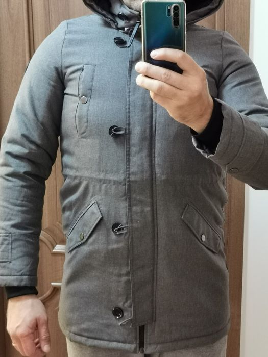 Vând Haină / Geacă iarnă Vero Moda, nouă, lungă, culoare gri