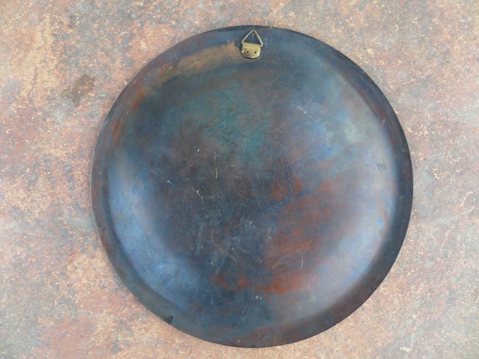 Arta egipteana gravura din cupru, faraon, vintage frumos ,patina